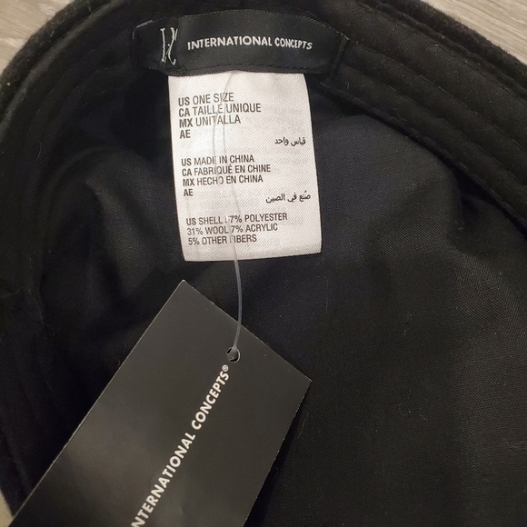 NEW INC International Concepts Twisted Cap Black - Picture 3 of 3